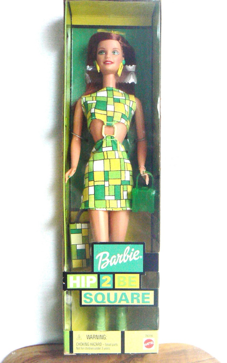 Hip 2 Be Square Barbie Doll Redhead Green Dress 2000 Brand Hip 2 Be Square Barbie Doll Redhead Green Dress 2000 Brand