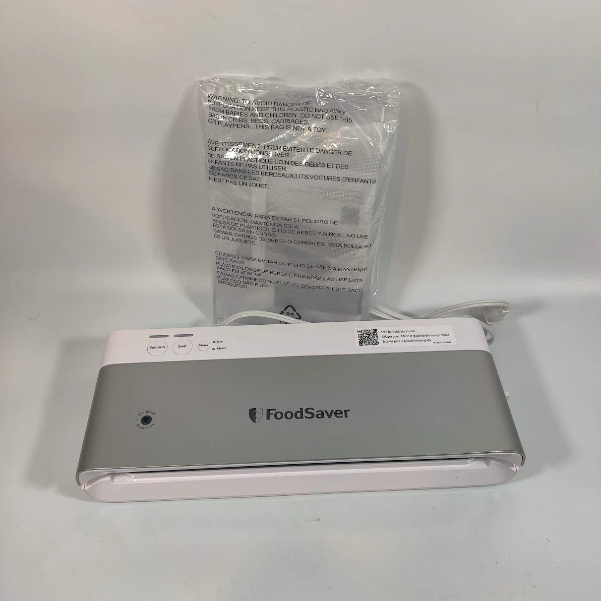 FoodSaver Compact Vacuum Sealer w/ Sealer Bags & Roll for Airtight Food Storage