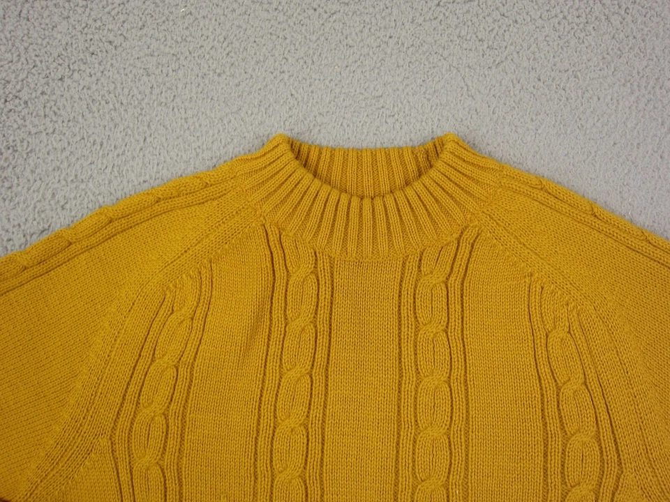 Suéter Minarelli True Vintage Para Hombre Grande Dorado 100% Lana Tejido por Cable Años 60 70 Foto 2 de 4