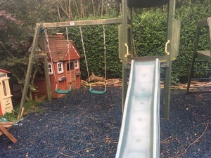 plum swing and slide