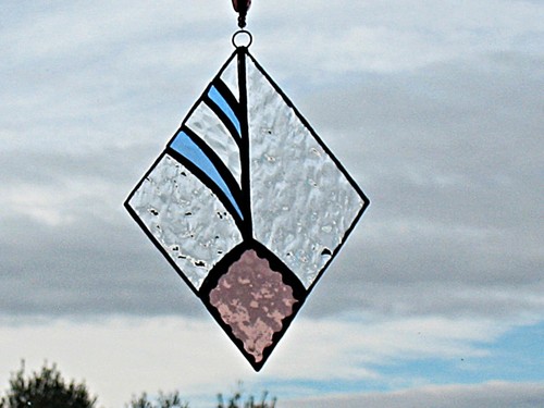 Pair of Two Modern Design/Abstract Suncatchers - Picture 5 of 6