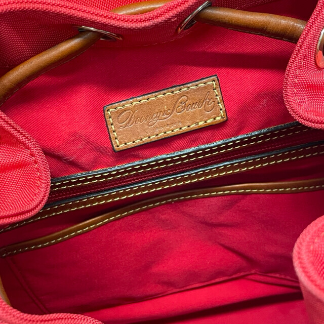Dooney & Bourke Solid Red Canvas Backpack - image 6