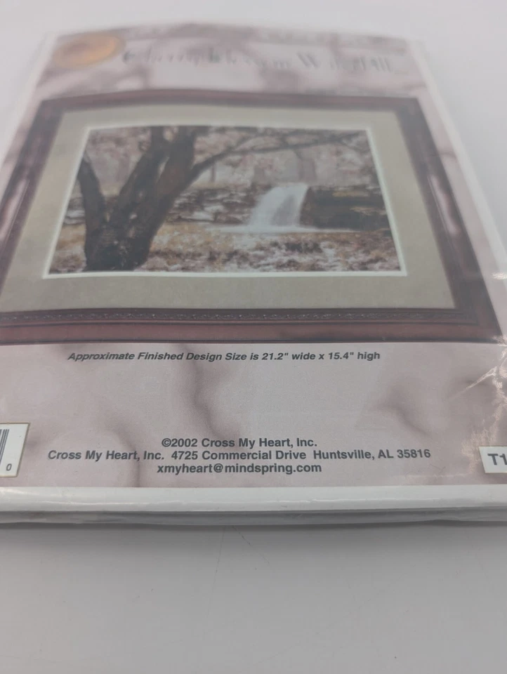 Cross My Heart INC Cherry Blossom Waterfall Kit de punto de cruz contado ~ 2002 Foto 3 de 4