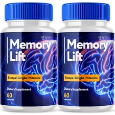 Memory Lift Brain Maximum Support Supplement Pills Advanced Formula 120 Capsules