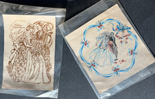 VINTAGE WEDDING DECALS Tranfers Decorative Bride Groom Congratulations ~ UNUSED