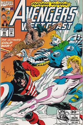 AVENGERS WEST COAST Vol. 2 #88 November 1992 MARVEL Comics - Morning Star - Bild 1 von 2