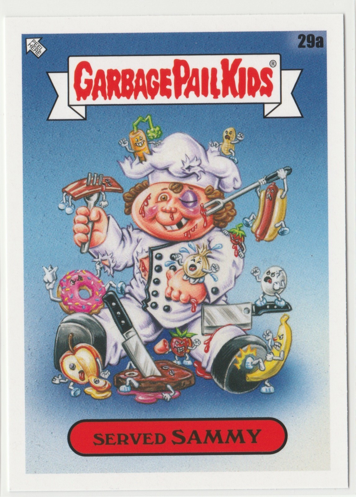 Served Sammy #29a Garbage Pail Kids GPK 2021 Food Fight Trading Card