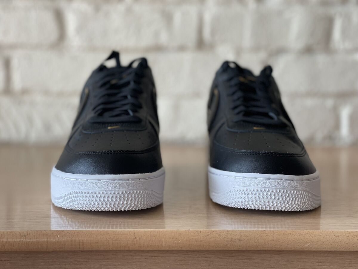 Nike Air Force 1 '07 LV8 Metallic Swoosh Pack Black Gold Nike Air Force 1 '07 LV8 Metallic Swoosh Pack Black Gold