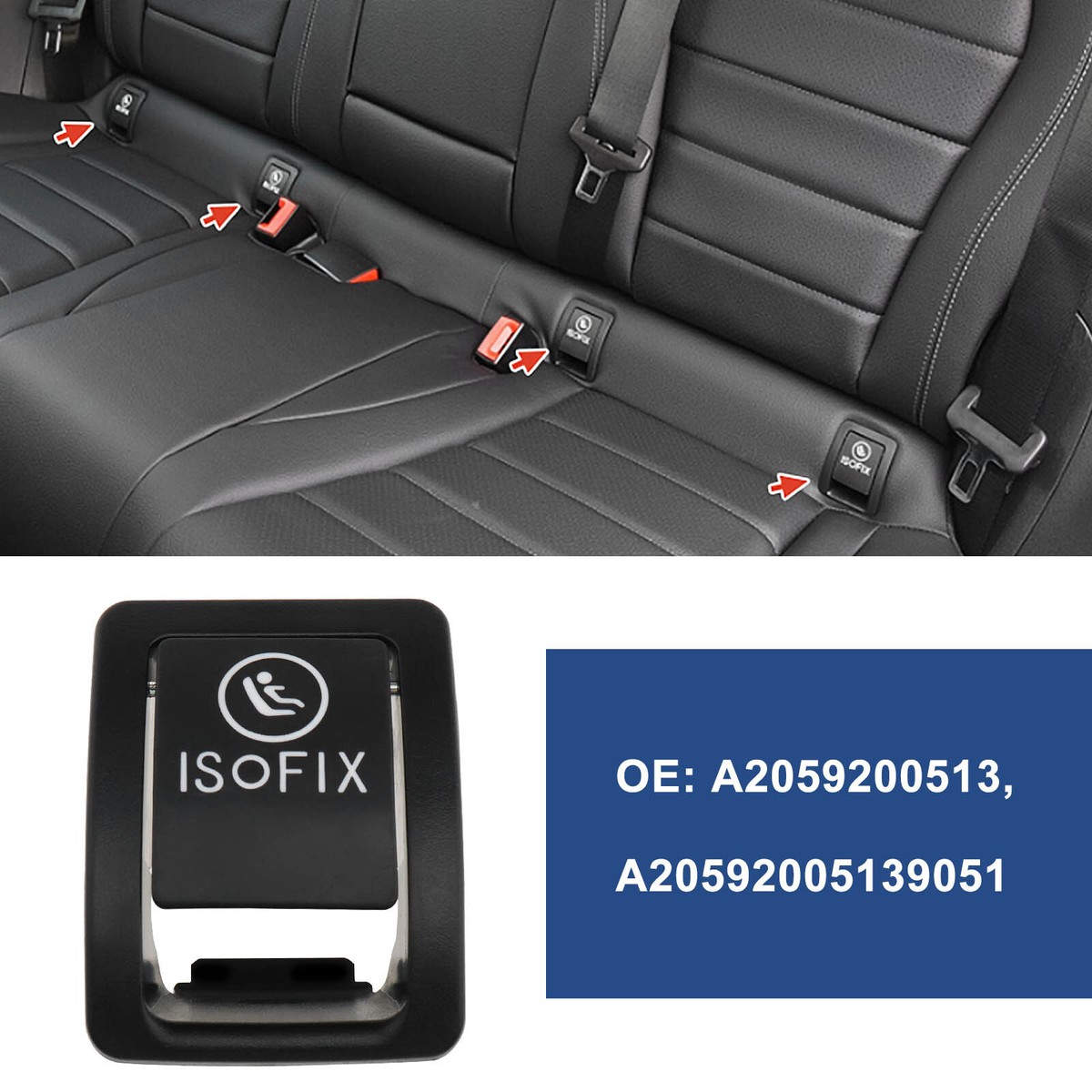 Aftermarket Isofix Points Mercedes Isofix Retrofit Isofix Cover