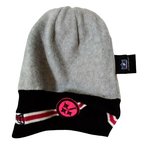 Pittsburgh Steelers NFL New Era Beanie Strickmütze Mütze Magenta Schwarz Weiß Bommel - Bild 7 von 11