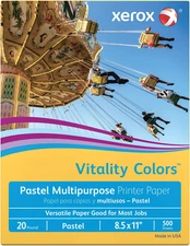 Xerox® Vitality Colors™ Multipurpose Printer Paper, Letter Paper Size, 20 Lb, 30