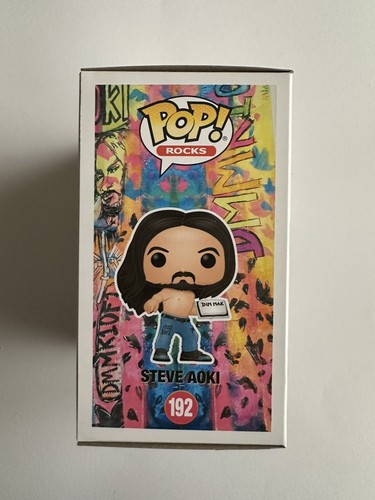 Funko pop #192 Steve Aoki - Rocks Pop + Protector free - Foto 3 di 6