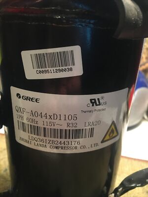 GREE QXF-AO44xD1105 Compressor 1PH 60Hz 115V R32 LRA20 | eBay