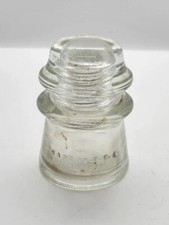 Antique Hemingray-17 Clear Glass Insulator 16 57 Made In USA EUC
