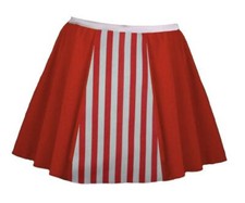 Adults 15" (38cm) Length Candy Cane Panel Skirt Christmas Festive Fancy Dress