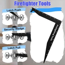 2pcsFirefighter Tool Access Doors Easily Stainless Steel Multi-Purpose Leverage