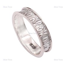 Artisan 925 Solid Sterling Silver Jewelry Band Ring Size