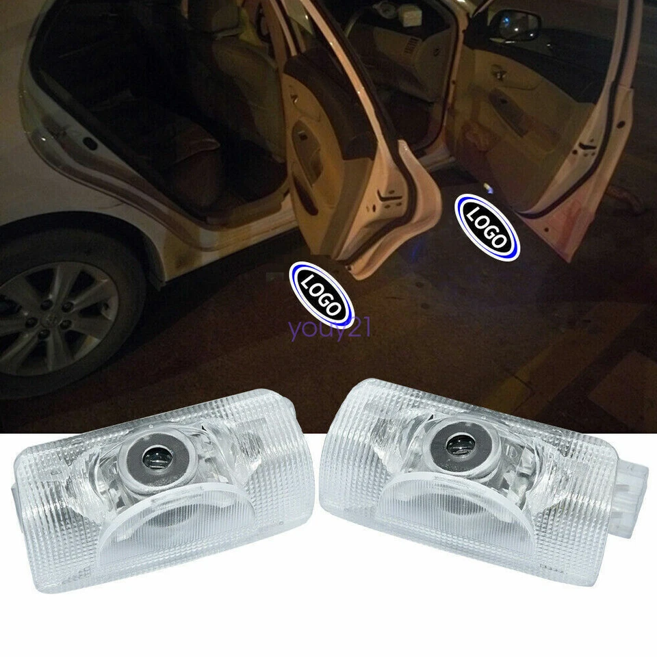 Luces de sombra fantasma cortesía charco de puerta LED HD de 2 piezas para Lexus ES GS GX HS IS Foto 2 de 4