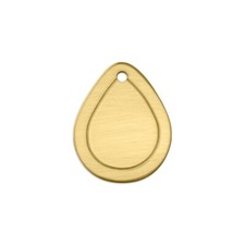 ImpressArt Border Drop, 3/4", Brass, Metal Stamping Blanks, 24 pc- Jewelry
