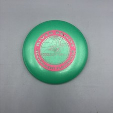 Mini Disc Golf Innova Ontario River Bends Frisbee Green With Pink Lettering