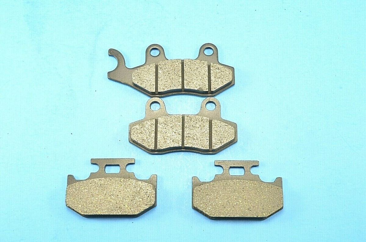 Front & Rear Brake Pad Set For Kawasaki KX250 (1989-1993) - Semi-Metallic Pads With High Heat Resistance