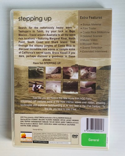 Stepping Up (DVD Region 4 ) World Surfing Movie/Documentary. Big Wave Action - Picture 2 of 3