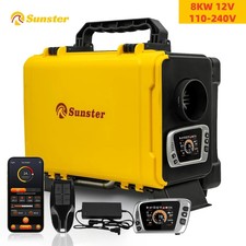 8KW 12V 110-240V Diesel Air Heater with Bluetooth APP LCD Parking Night Heater