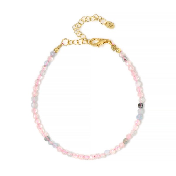 Armband Aus Vergoldetem Silber Mit Brasilianischem Morganit-image
