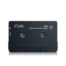 Black Bluetooth 5.0 Car Cassette Aux Audio Receiver Adapter