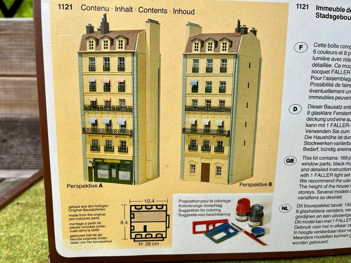 Faller H0 1121 französisches Stadthaus mit Geschäft selten OVP Bausatz Gebäude