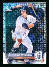 2025 BOWMAN CHROME KEVIN MCGONIGLE RC MEGA BOX MOJO REFRACTOR TIGERS 1ST ROOKIE!