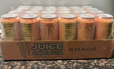 Rare! Monster Energy JUICE KHAOS - 24 Pack - Free Shipping BBD 09/26 😱 Rare!