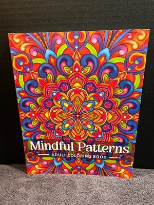 Mindful Patterns Coloring Book for Adults-3 Pages USED