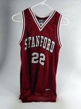 1980s Stanford Cardinals #22 Game Used Red Jersey Basketball 629