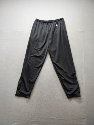 Champion Men Jogger Pant XL Black Elastic Waist Drawstring Pockets Logo Active