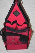 Tote-ally Cool Multi-Pocket Craft Organizer Bag Utility Caddy Storage Tote Red