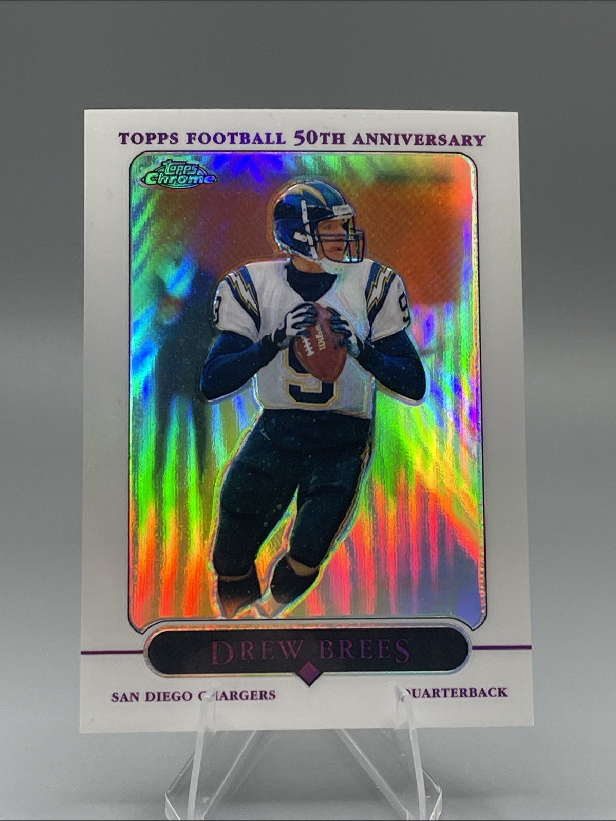 2005 Topps Chrome Refractor Drew Brees - #119