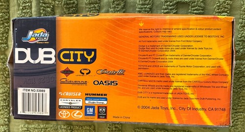 Jada Dub City Lexus SC430 Black 1:24 Die Cast Cartelli Wheels New In Box - Picture 4 of 6