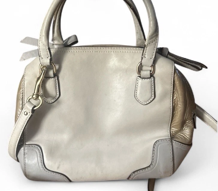 Coach Blaire C1381 25057 серый Colorblock кожаная сумка с короткими ручками винтажный чехол - Изображение 2 из 4