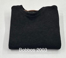 Jachs New York Men's Crew Neck Long Sleeve Fleece Sweatshirt, Black, Size S