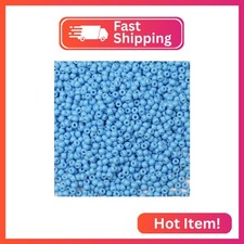 Bala Fillic Light Blue Color 4mm Round Seed Beads About 1500pcs/100Grams in Bag,