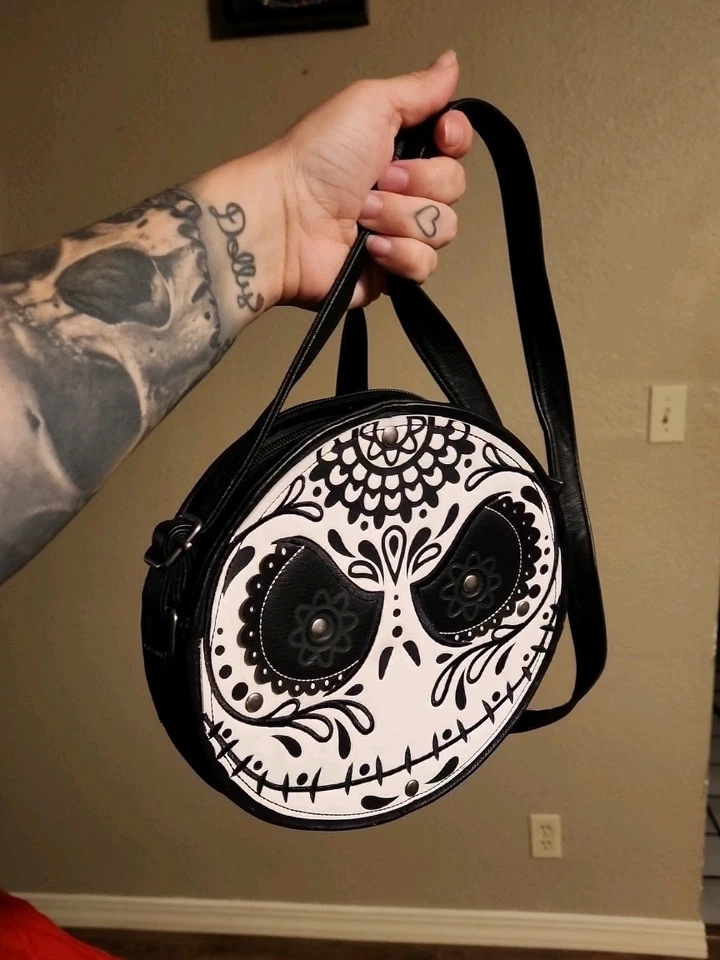 Сумка через плечо Loungefly NIGHTMARE BEFORE Xmas Day Of The Dead JACK черная - Изображение 4 из 4