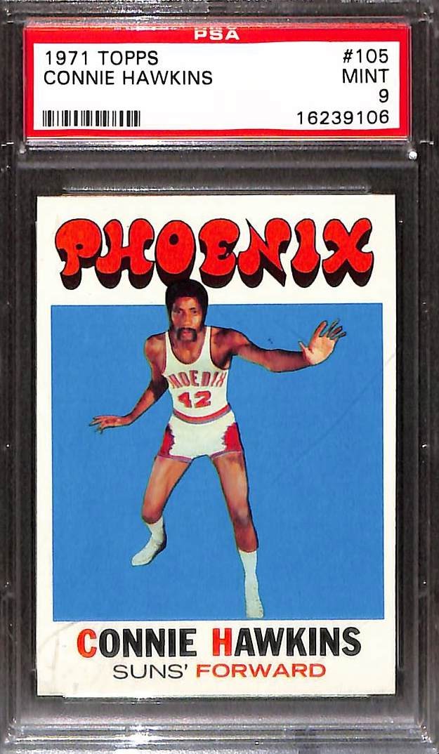 1971 TOPPS #105 Connie Hawkins PSA 9 Mint 16239106 