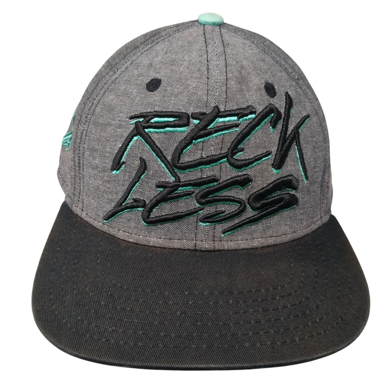 Reckless Snapback Cap Gray One Size Adjustable Em… - image 1