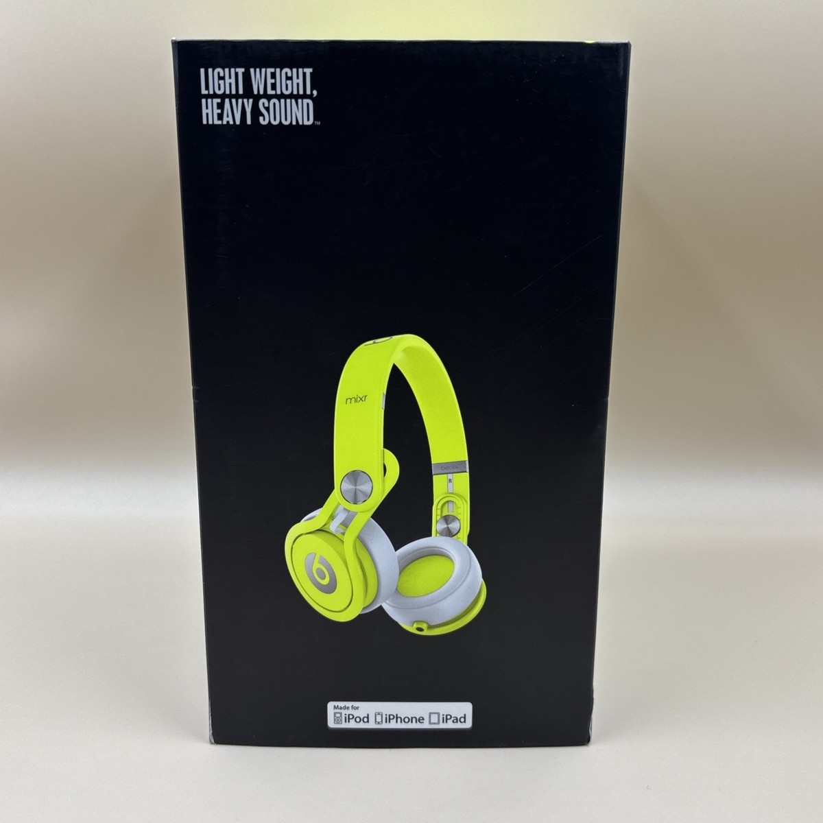 Beats Mixr Headphones On-Ear Neon Yellow TESTED WORKS | eBay