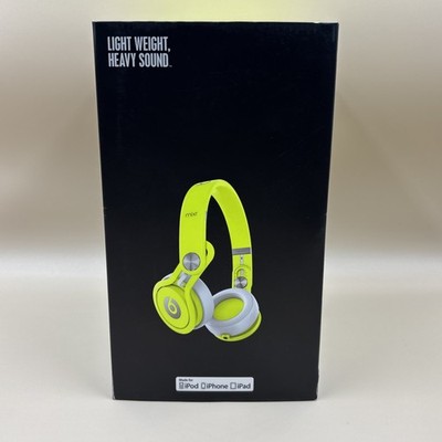 Beats Mixr Headphones On-Ear Neon Yellow TESTED WORKS | eBay
