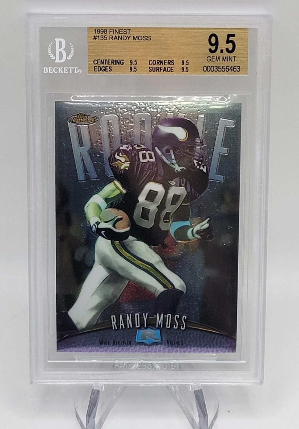 Custom Order. Lot Of 3 Randy Moss BGS 9.5