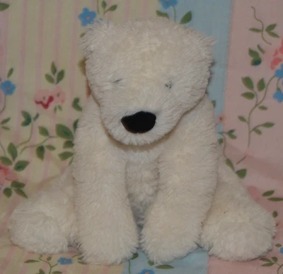Soft White/Cream Jellycat Perry Polar Bear Soft Plush Toy Approx 8" Sitting - Image 1 of 4