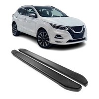 Alu Seitenschweller Trittbretter FüR Nissan Qashqai J10 2006-2014 Schwarz 2Tlg