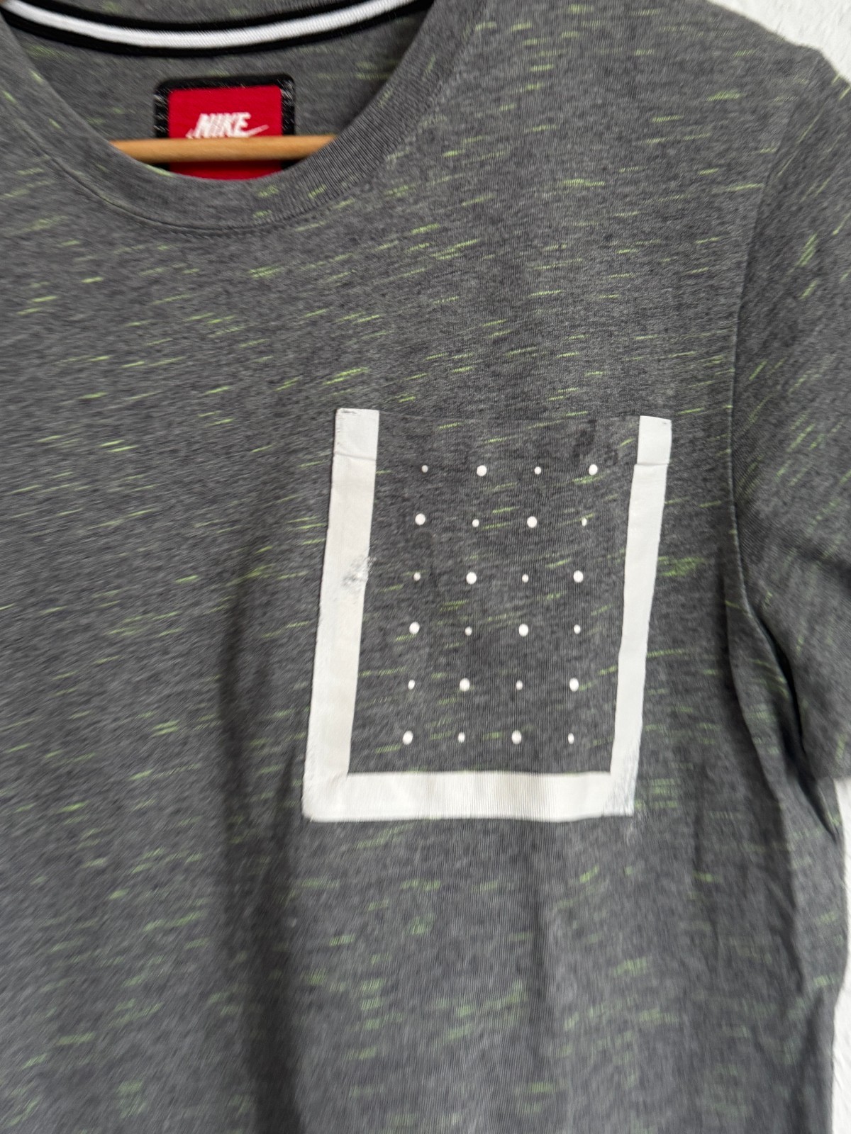 Nike Sportswear Men's Heathered Gray Pocket T-Shirt image 3